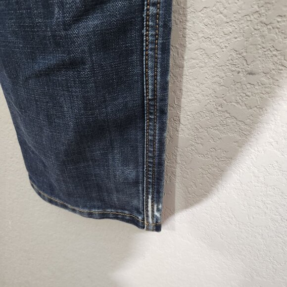 Levis 513 Slim Straight Fit Blue Denim Jeans W32 L32 Mens Casual Wear - Picture 12 of 16